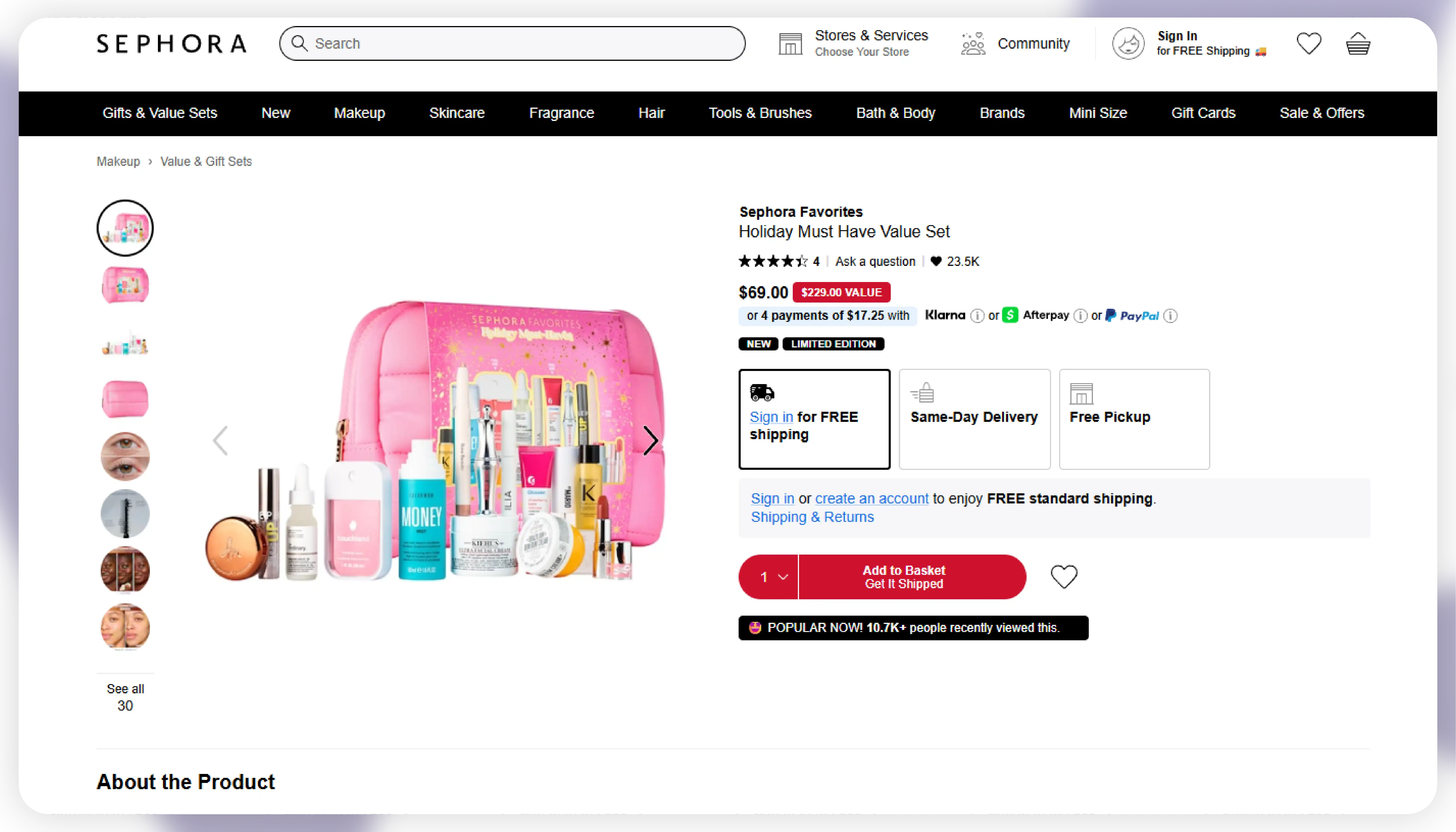 Sephora Cosmetics Product Analytics